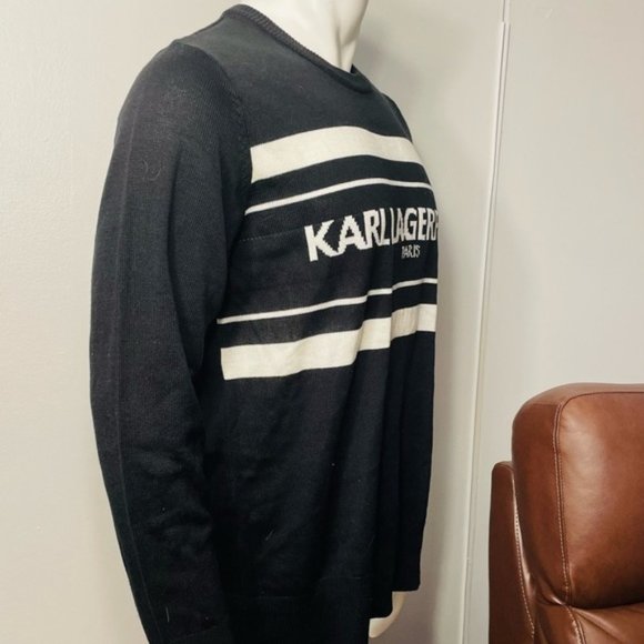 Karl Lagerfeld Sweater Men Black Size M - Picture 4 of 10